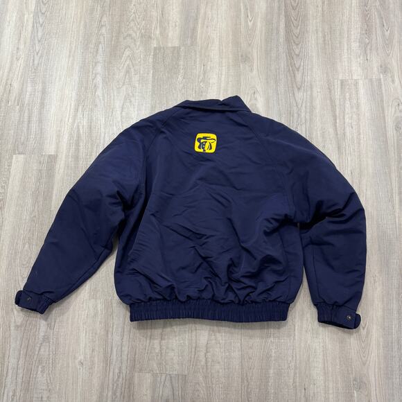 Vintage Carhartt Jacket Men's Large Blue Full Zipper Bomber Fleece Lined 90s - Picture 6 of 7